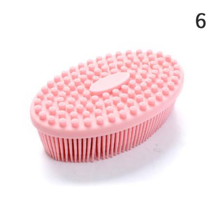 Silikonkroppsborste Baby Shower Sponge Torrmassage Badhandduk F