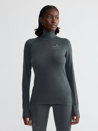 Klättermusen Fafne Turtle LS T-Skjorte Dame - Dark Teal - XS