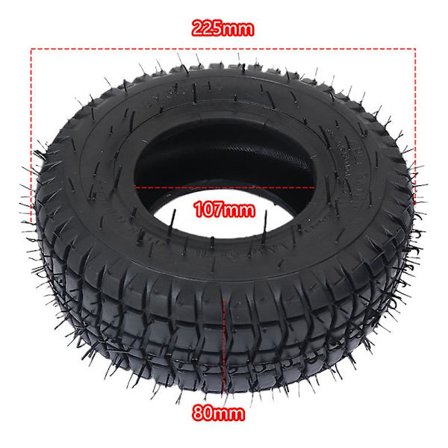 9x3.50-4 Pneumatisk Dekk 9 Tommer Ytre og Indre Dekk for Turf Rider Tread Lawnmower Golf ATV Pocket Bike Go Kart Mobility ScooterBY