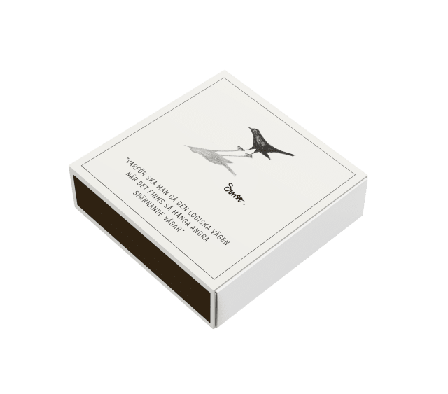 ERNST Tändsticksask Dekoration Vit 11x11x3