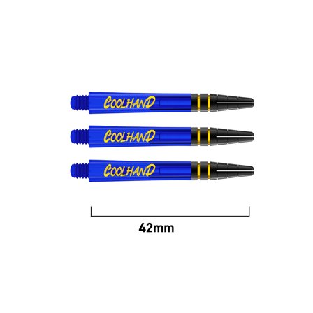 Red Dragon Darts Shafts Nitrotech 42mm Blue Coolhand Pro Player Luke Humphries Edition 2 Sets 6 Pcs Polymer Flights