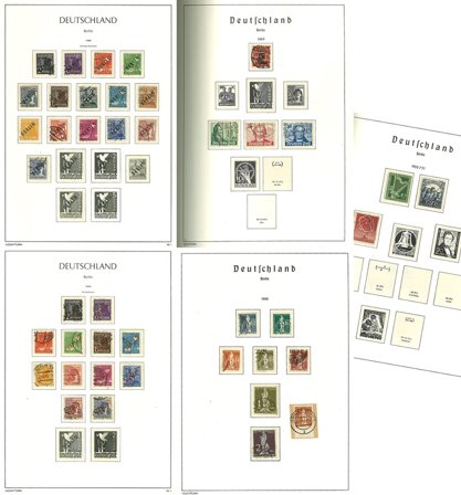 Berlin til 1990 - Samling i 1 frimärksalbum