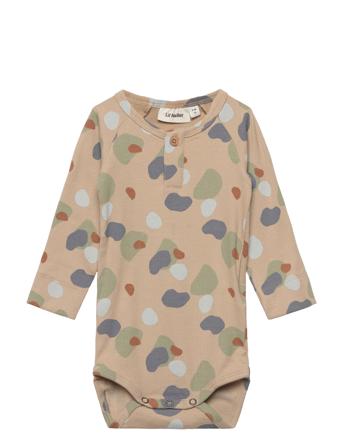 Nbmgago Ls Slim Body Aop Sep Lil Beige Lil'Atelier