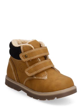 Sprox Bootie Vinterstøvletter Med Borrelås Brun Sprox