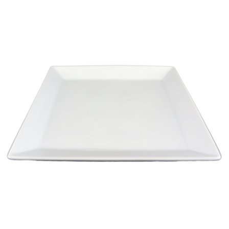 Fin Fyrkantig Porslins Assiett - 10 pack
