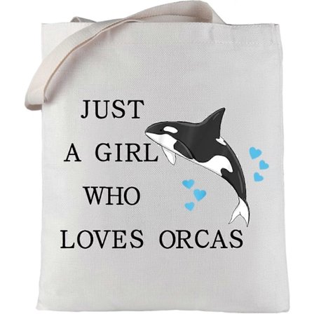 Morsom Spekkhogger Veske Dyreelsker Gave Bare En Jente Som Elsker Spekkhoggere Tote Bag, Shoppingveske Spekkhogger Elsker Gave Til Kvinner Jenter, 