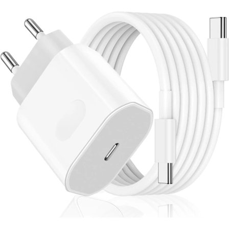 Pikalaturi 15 - 16 ja iPad Pro/iPad Air -laitteille, 30 W USB-C -virtalähde 2 metrin USB-C-kaapelilla