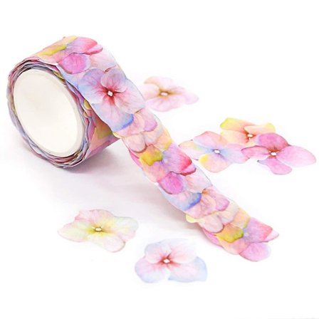 Rull Maskering Scrapbook Klistremerke Klebrig Papir Blomsterblader Tape Washi Tape