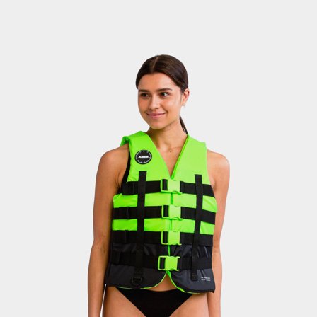 Watersports Buoyancy Aid JOBE 4 Buckle Vest 50N Lime, X-Large (85 - 95 kg)
