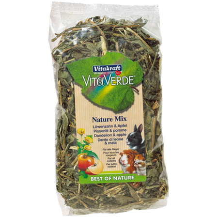 Vitakraft - Vita Verde Nature Mix Løvetann og eple 80 g x 6 stk. - Smådyr - Fôr & høy til smådyr - Høy & urter til smådyr - ZOO.no