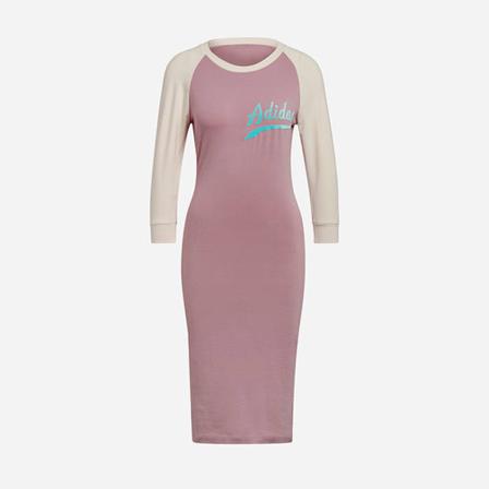 Adidas Originals, Sukienka Originals Modern B-Ball Dress Roze, Dames, Maat:L,Katoen