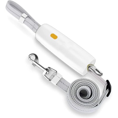 Hundeleash, justerbar elastisk hundeleash med anti-slip håndtag