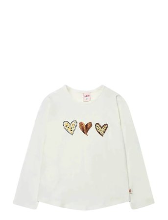Stretch Knit T-Shirt Cream Boboli