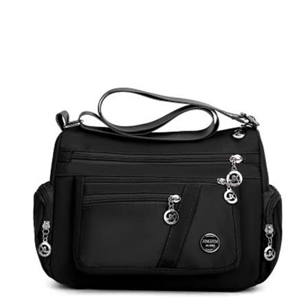 Vedenpit v Nylon Crossbody k silaukku yhdell olkap ll Black