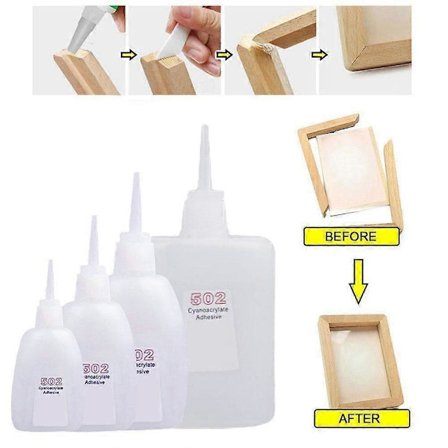 502 Hurtigtørrende Lim 25/30/50/70g