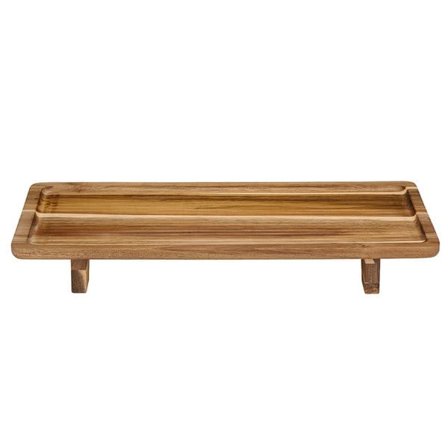 Alpina Bricka i trä med fötter 42x22cm