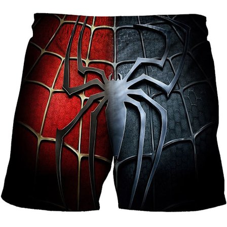 Børns drenge Marvel Spiderman badeshorts strand badetøj surf gave A