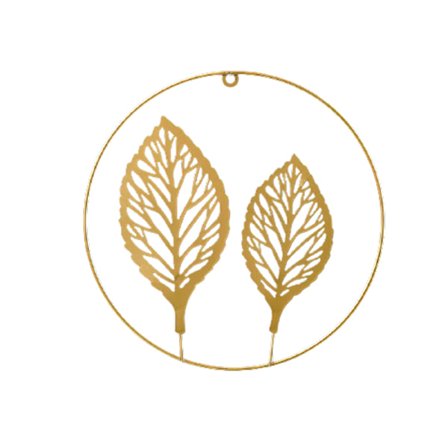 Nordisk ginkgo blad vardagsrumsväggdekoration väggdekoration väggdekoration guld, blad 28,5 * 28,5 cm