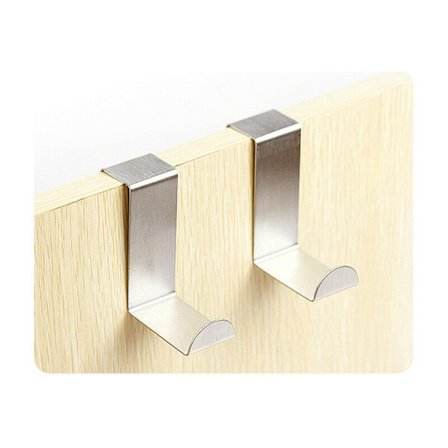 Rustfrit stål dør bag krog, ikke-mærkning kroge bag køkken