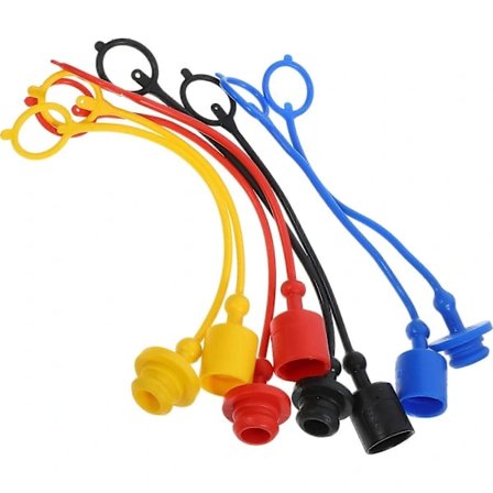 8 stk. hydrauliske koblingsbeskyttere, hydraulisk hurtigkobling, støvdæksel, erstatning (1/2 ")