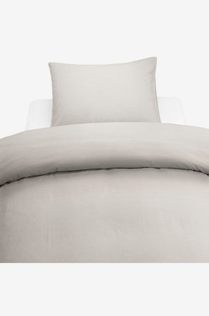 Borganäs of Sweden - 2-Dels Set Washed - Beige - Påslakanset - 150X210 - Från Homeroom