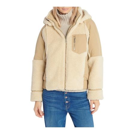 Ba&Sh, Down Coats Beige, Dames, Maat:M,polyester