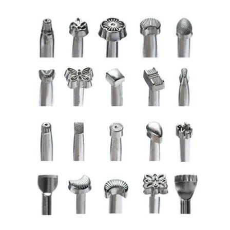 20 stk. Læder Forskellige Form Stempler Sæt Læder Presseværktøj Sæt