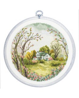 Kirjontapakkaus Taulu Kevät