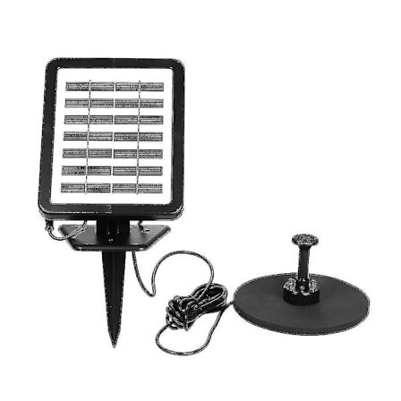 Solar fontänpump med LED-belysning, 1,5w flytande solpanel dränkbar vattenpumpsats, batteribackup, för fågelbad trädgårdsdamm