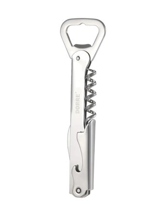 Dorre Varda Wine & Bottle Opener Stainless Steel 14.5 Cm - Silver - ONE SIZE