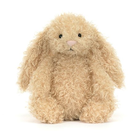 Jellycats Bashful Luxe Bunny Curly medium størrelse 31cm