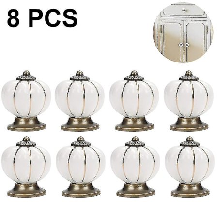 8 stk. Skuffeknapper Kommode Møbelknapper Keramiske 38mm Dørknapper_Specielle gaver