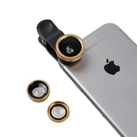Makrolins För Smartphones, Guld