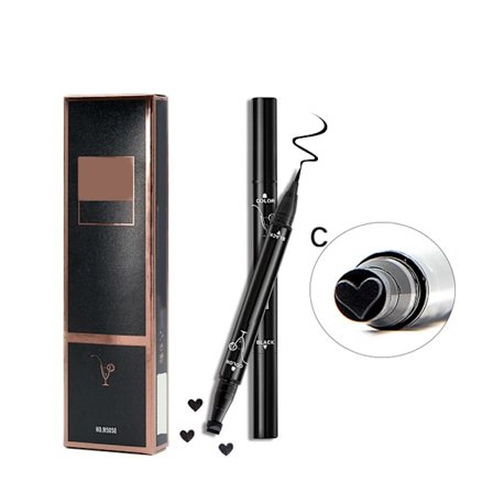Dubbelhuvud Stämpel Eyeliner Penna Ögonmakeup Kosmetiskt Verktyg