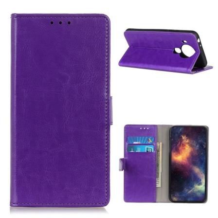 Nokia 5.4 - Crazy Horse Läder Fodral - Lila Purple Lila