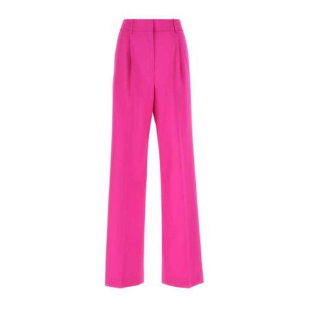 Msgm, Wide Trousers Roze, Dames, Maat:S