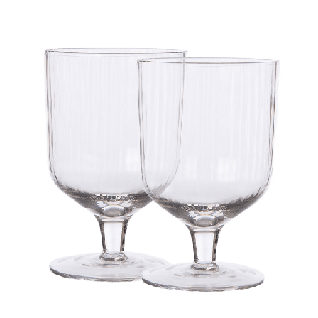 ERNST Dricksglas på fot, 2-pack Kök & matlagning Transparant 30CL