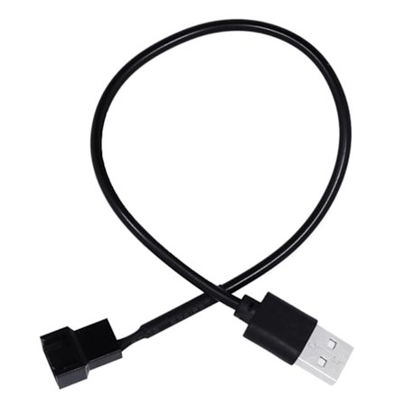 USB till 4-stifts fläktkabel USB till CPU-fläktadapterkabel kompatibel för bärbara datorfläktar 5V