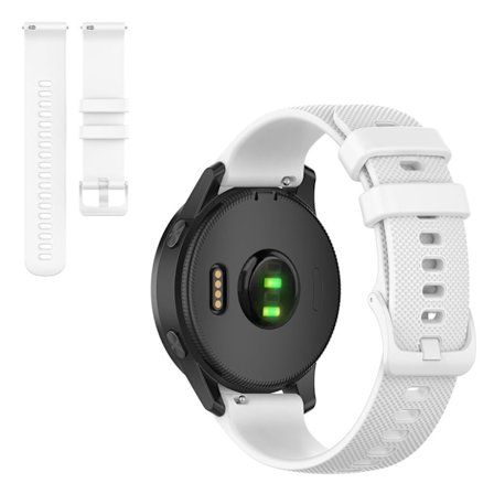 Garmin Venu 2 / Vivoactive 4 simple solid color watch band - White