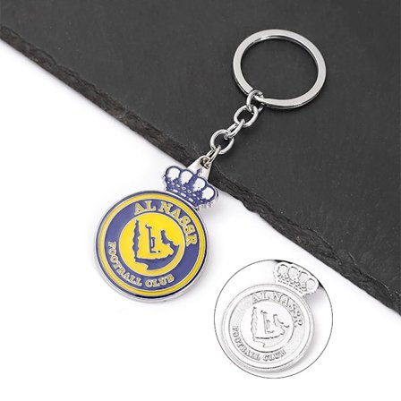 2-pack Färgglada metallnyckelringar för bilar, souvenirer och presenter till fotbollsfans