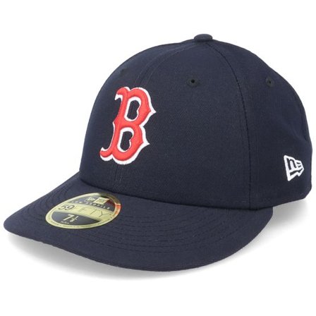 New Era - MLB Blå fitted Keps - Boston Red Sox Authentic On-Field 59FIFTY Low Profile Navy Fitted @ Hatstore