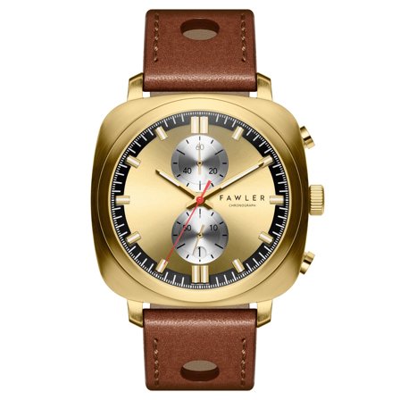 Callao | Reloj con caja tipo cojín dorado para hombres - Relojes de pulsera