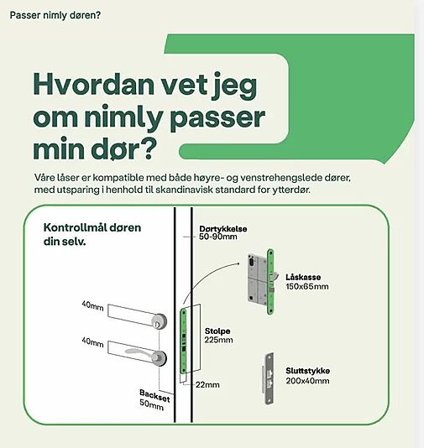 NIMLY Touch Pro Ultimate Dørlås Sølv