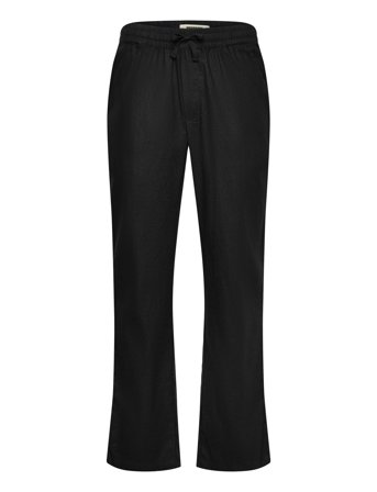 Wbeik Linen Pant Black Woodbird