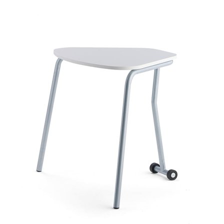 Folding table HEX, 740x800x620 mm, alu grey frame, grey