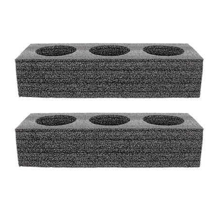 2-pakkaus kahvikupin alusta, 3-reikäinen kupinpidike, takeaway-maito-teepakkaus (29,5X10cm, musta)