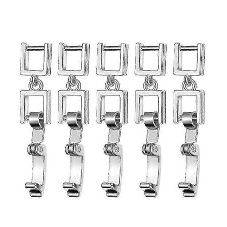 5 st Vikbart Förlängningslås Smyckesförlängare För Armband Halsband Tillverkning