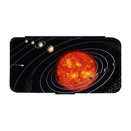 Solsystem Iphone 14 Pro Plånboksfodral Multifärg