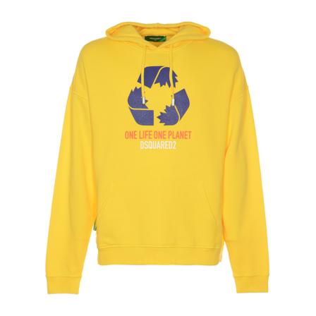 Dsquared2, Hoodies Geel, Heren, Maat:M