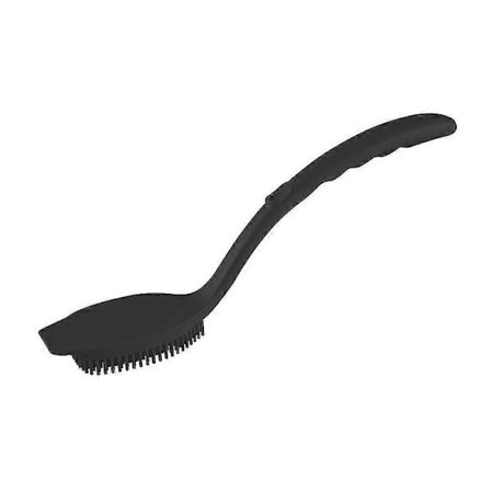 Silikone opvaskebørste, opvaskebørste, skrubbebørste, wokbørste, skrubbebørste, til køkken, hjem, grill, sort